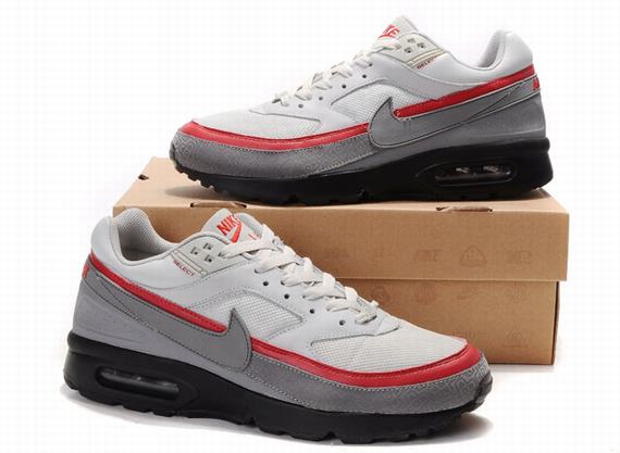 New Men'S Nike Air Max Gray/White/Red